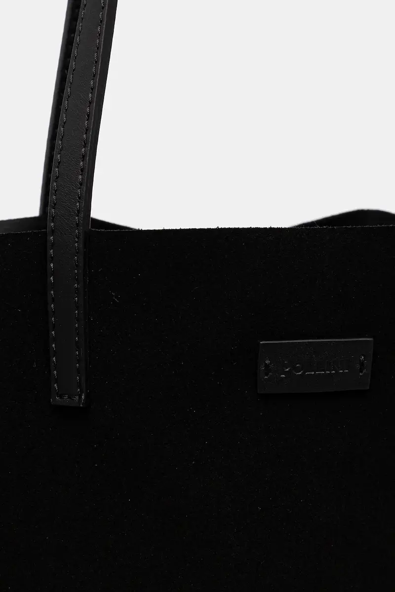 borsa in pelle scamosciata colore nero PC4425PP0N QL1 miniatura 3