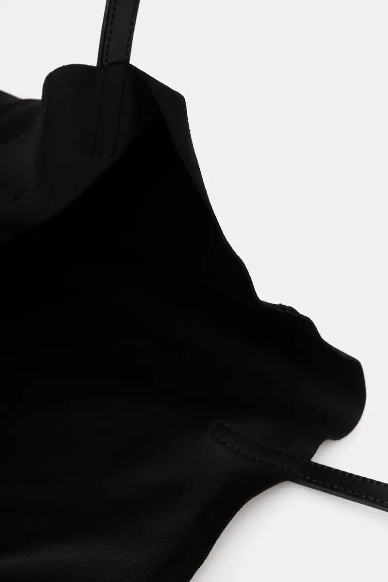 borsa in pelle scamosciata colore nero PC4425PP0N QL1 miniatura 5