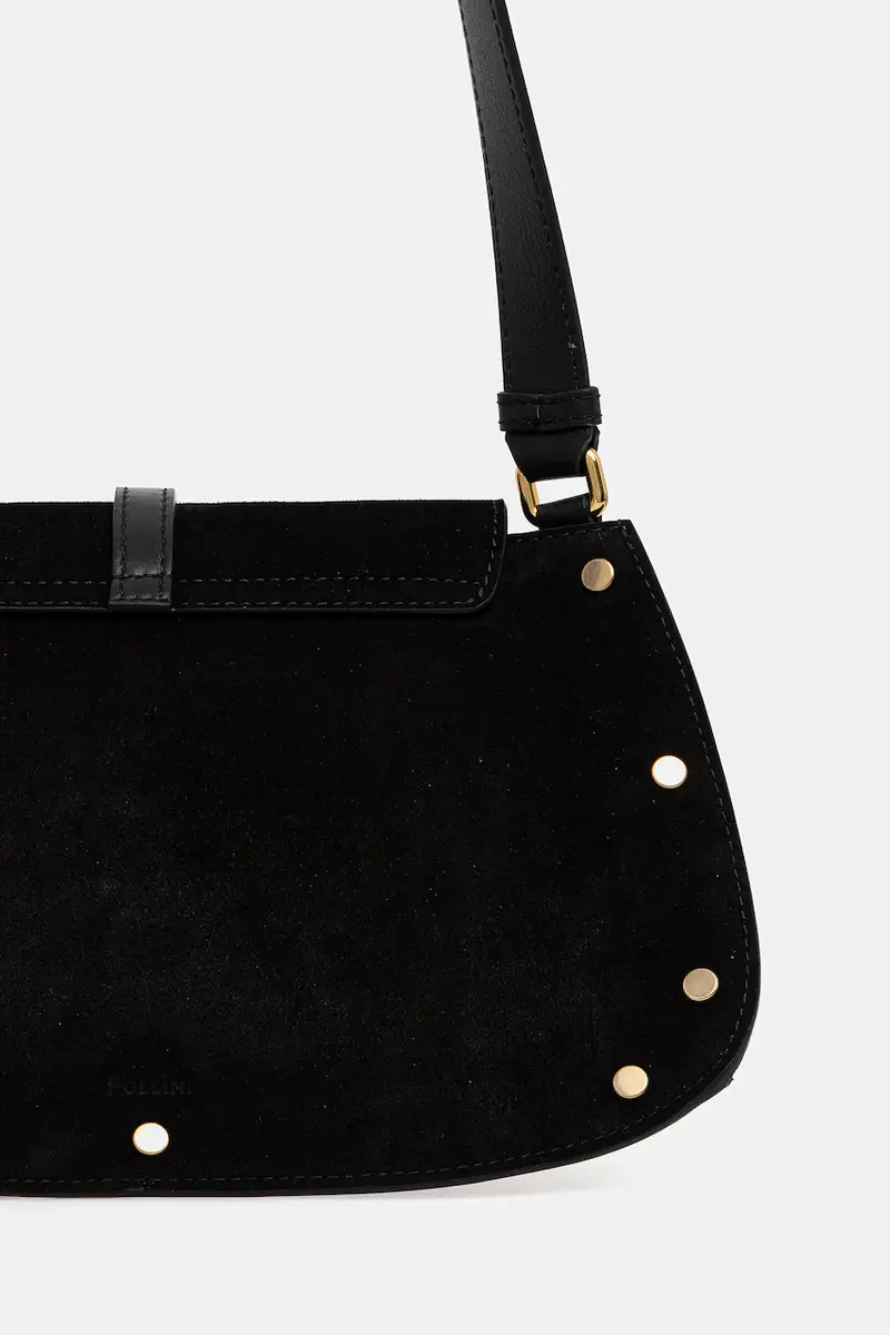 borsa in pelle scamosciata Nero miniatura 3