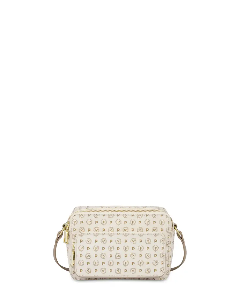 Camera bag Heritage PVC AVORIO/GHIACCIO, Pollini Bianco