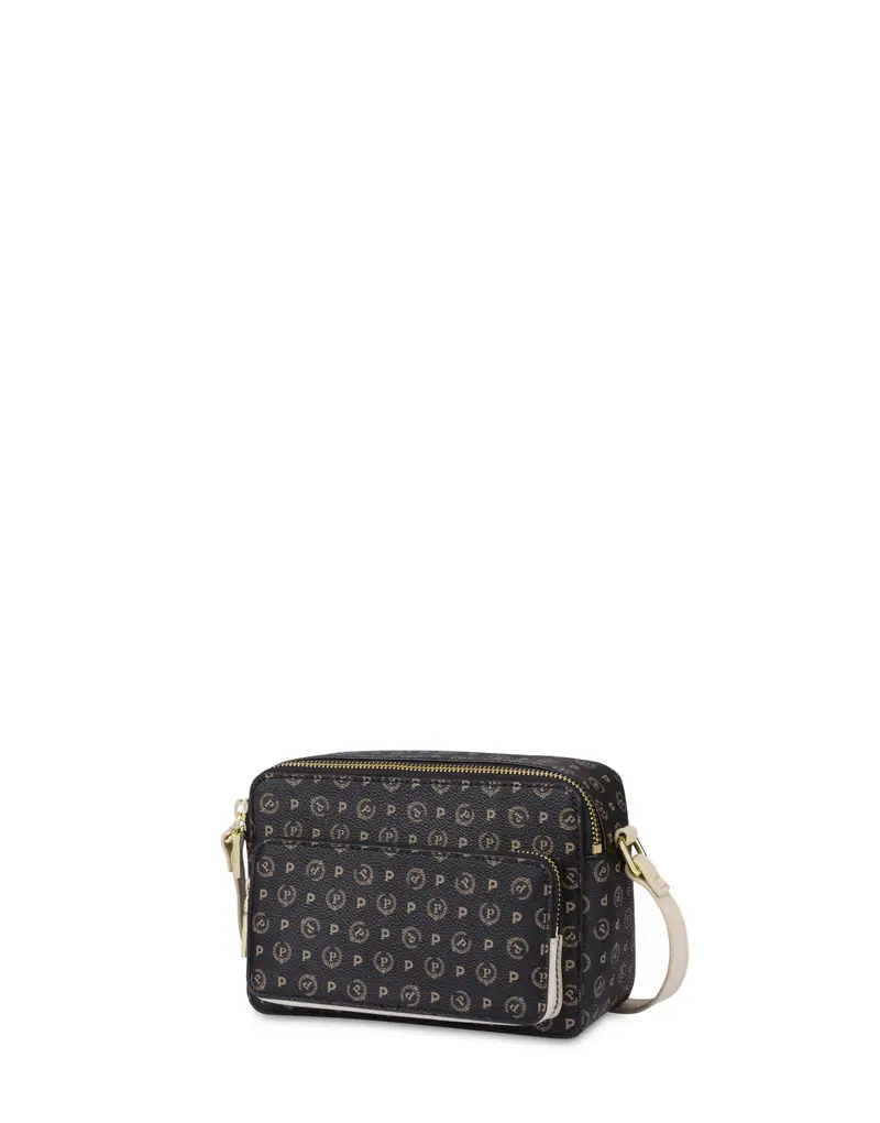 Camera bag Heritage PVC NERO/AVORIO, Pollini miniatura 2