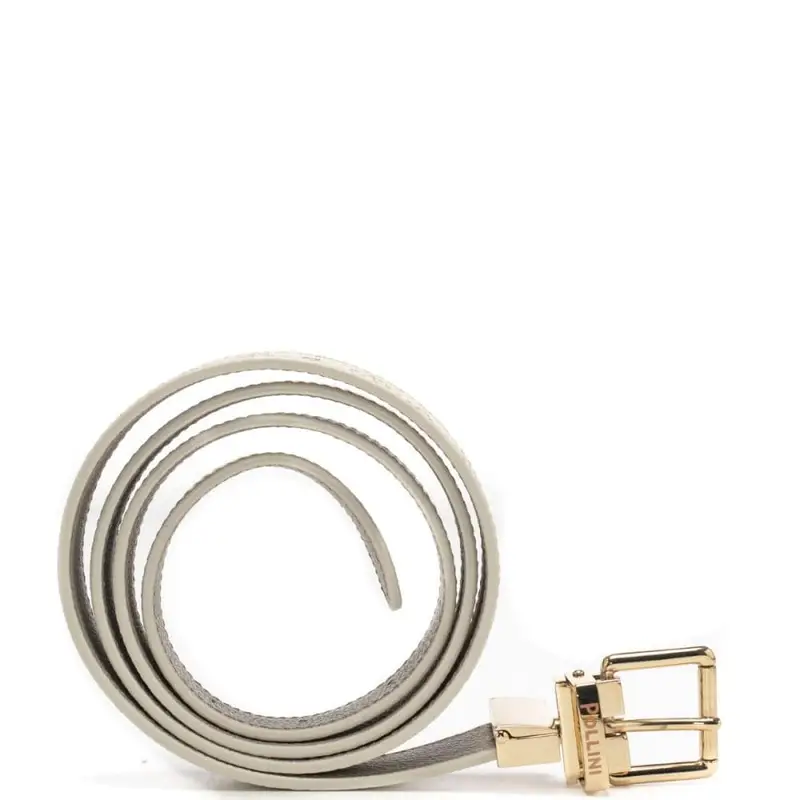 Pollini cintura donna con stampa heritage reversibile avorio ghiaccio miniatura 3