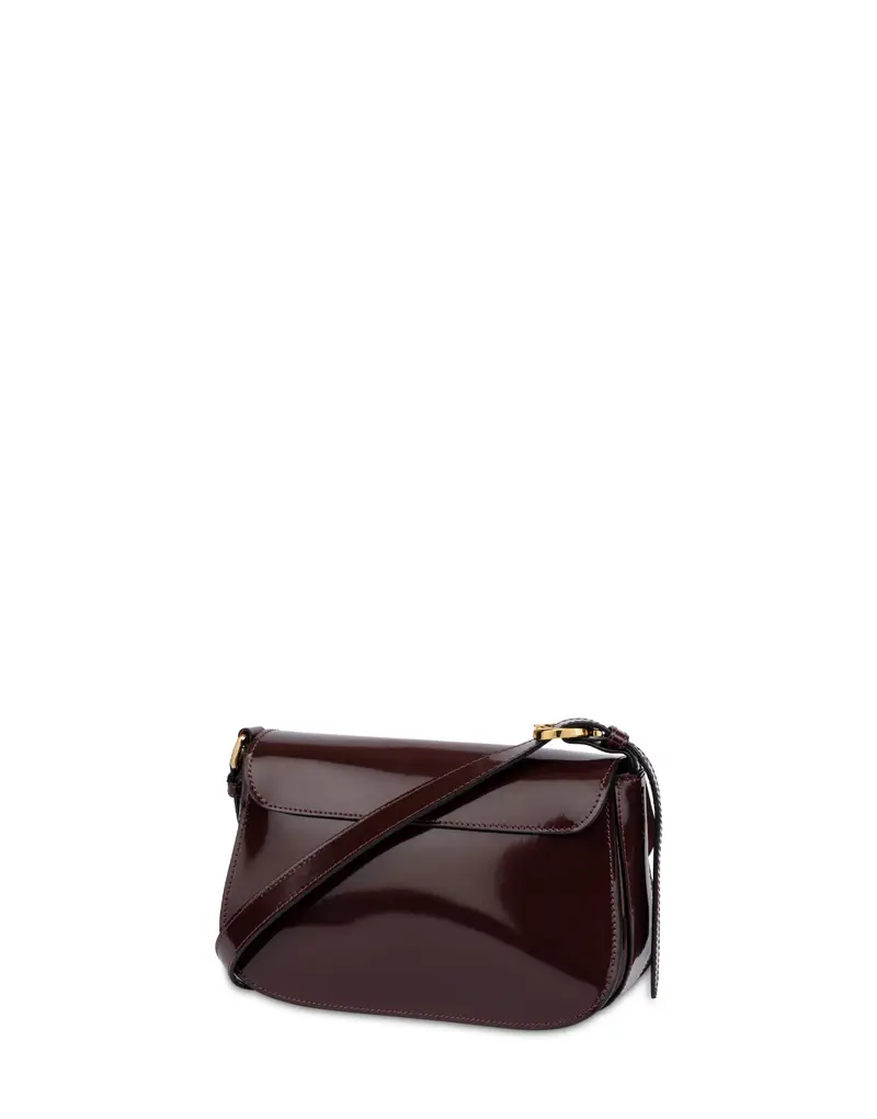 Crossbody Bag Fence in Vitello Abrasivato, Pollini Rosso miniatura 2