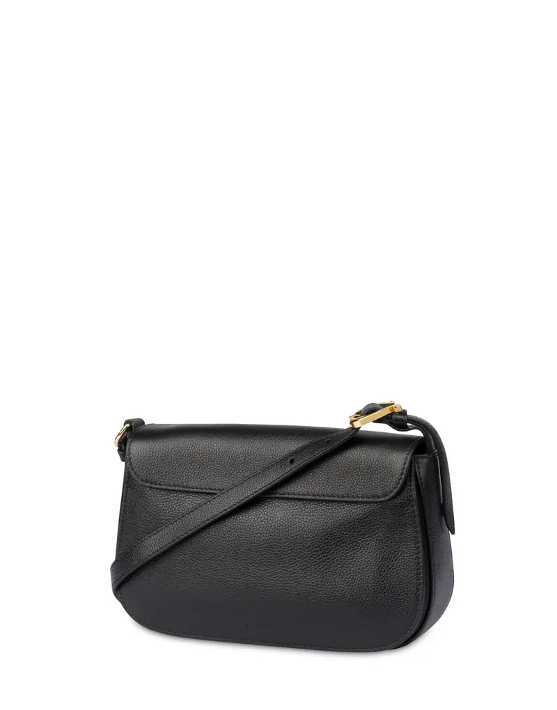 Crossbody Bag Fence in Vitello Granato, Pollini Nero miniatura 2
