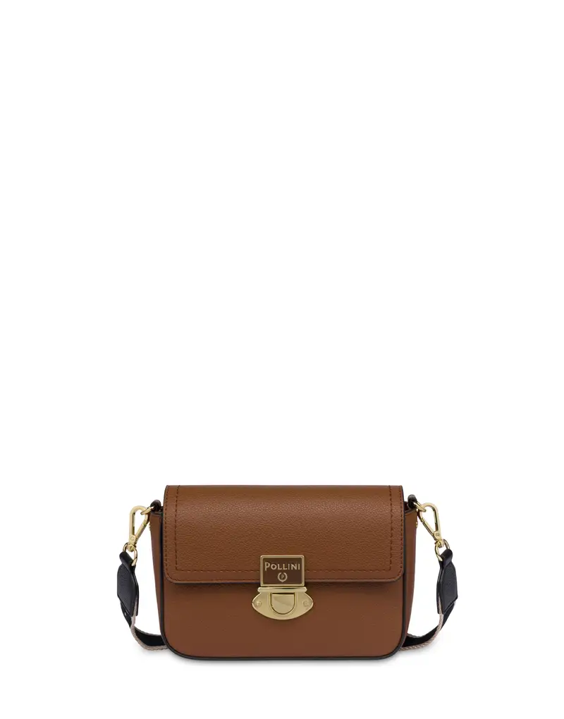 Crossbody Bag Jane CUOIO/NERO, Pollini Grigio