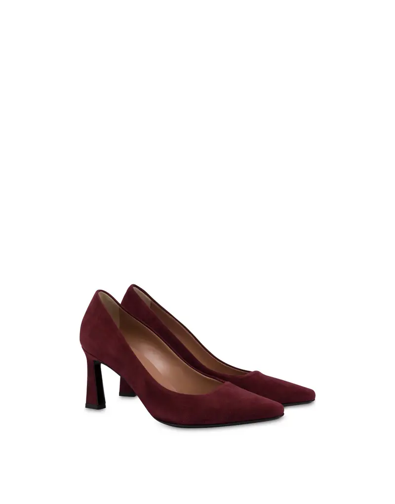 Decolleté Sissi in Camoscio AMARANTO, Pollini Rosso miniatura 2