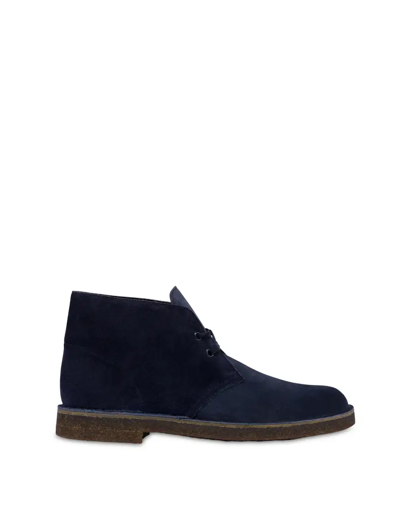 Desert Boot Preppy In Crosta BLU, Pollini