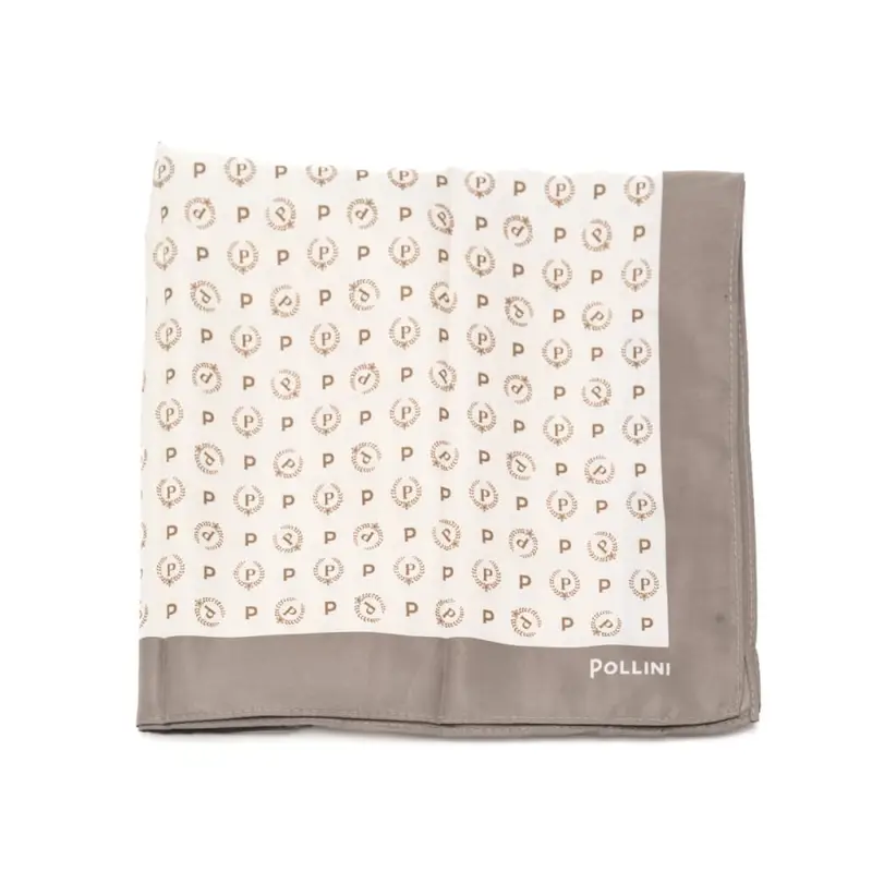 foulard quadrato donna con stampa heritage avorio ghiaccio