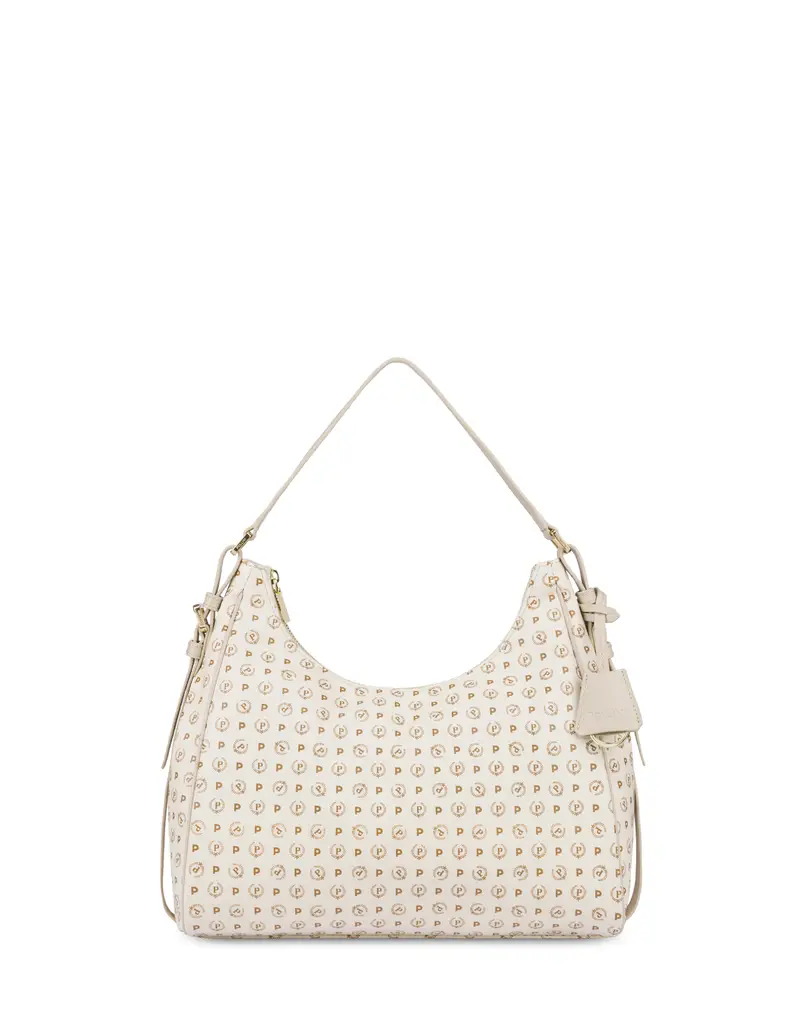 Hobo bag Heritage Soft Touch AVORIO/AVORIO, Pollini Marrone