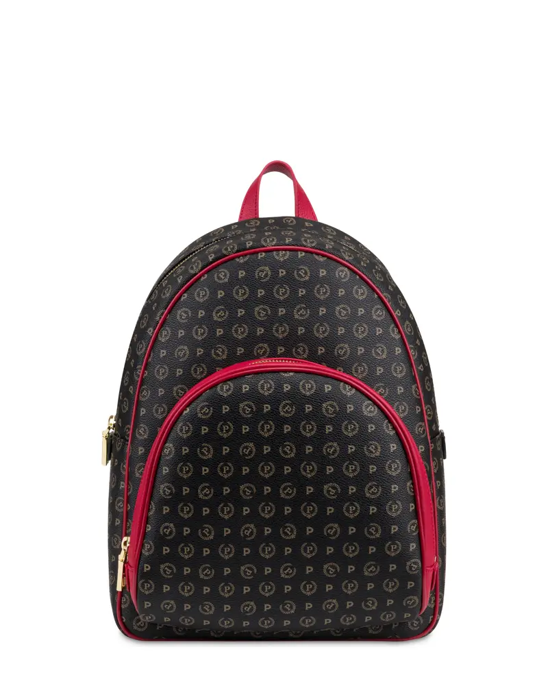 Hobo Bag Heritagein Soft Relief NERO/LACCA, Pollini