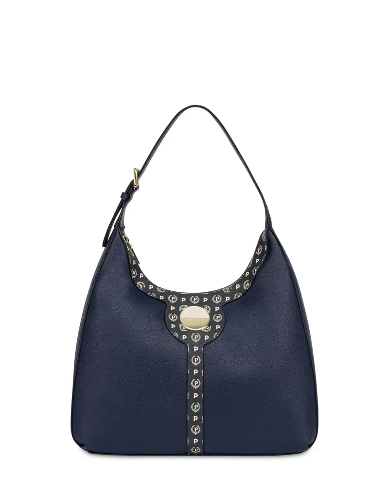 Hobo Bag New Royal Laurel NAVY/BLU/AVORIO, Pollini