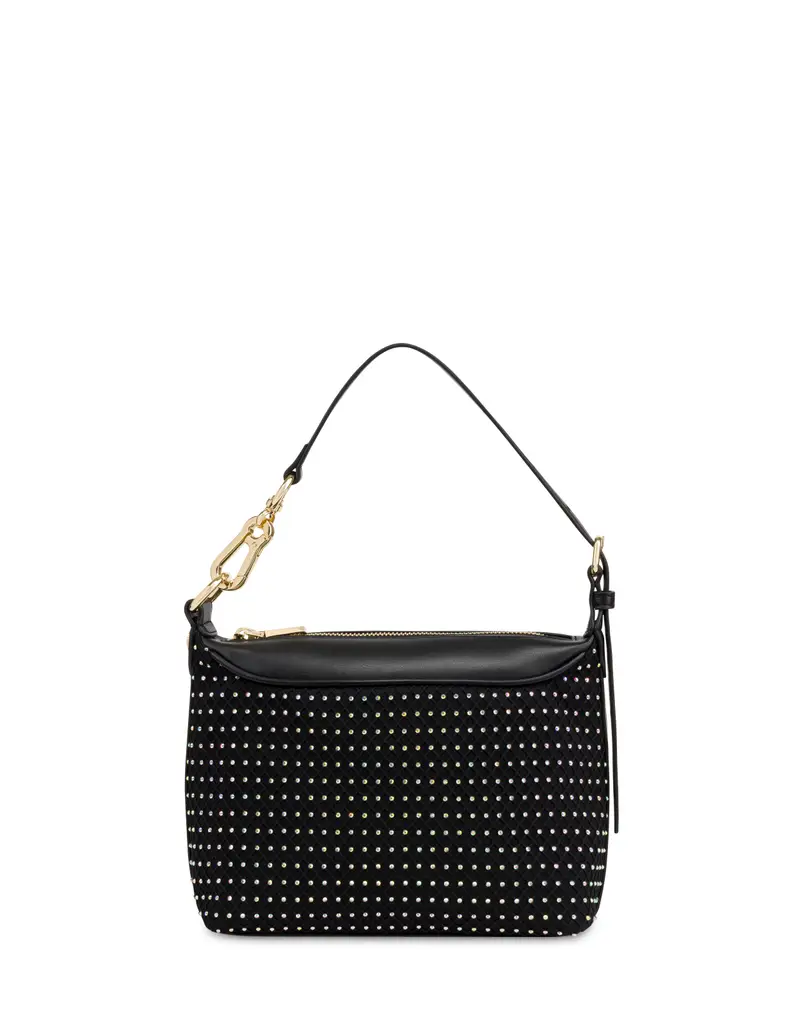 Little Bag Bon Bon with Crystals NERO/NERO, Pollini