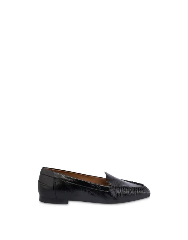 Loafer Uptown in Vernice NERO, Pollini