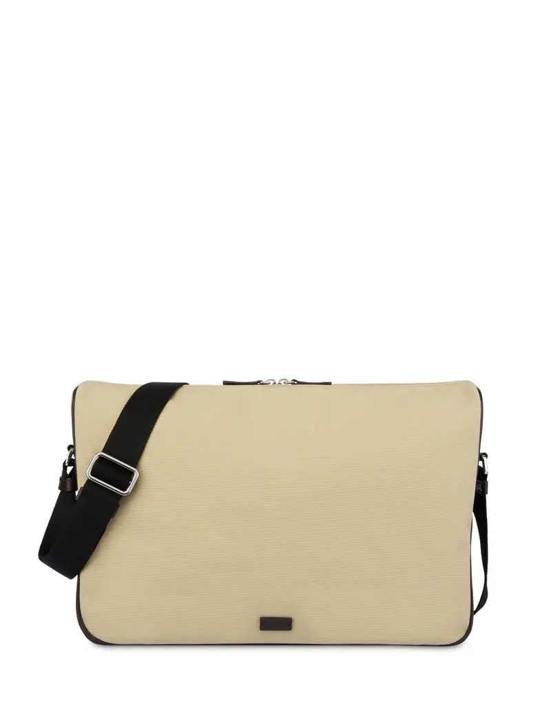 Messenger bag in Canvas the New Touch , Pollini Bianco