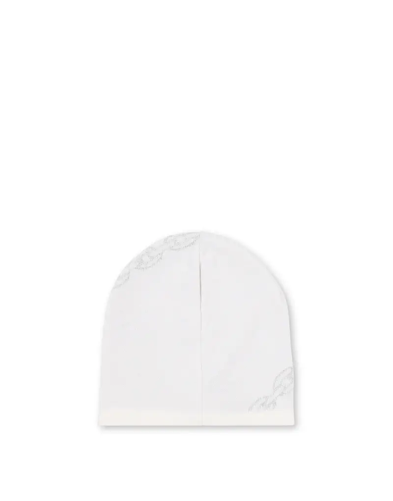 Morbido cappello in maglia rasata misto lana BIANCO, Pollini miniatura 2