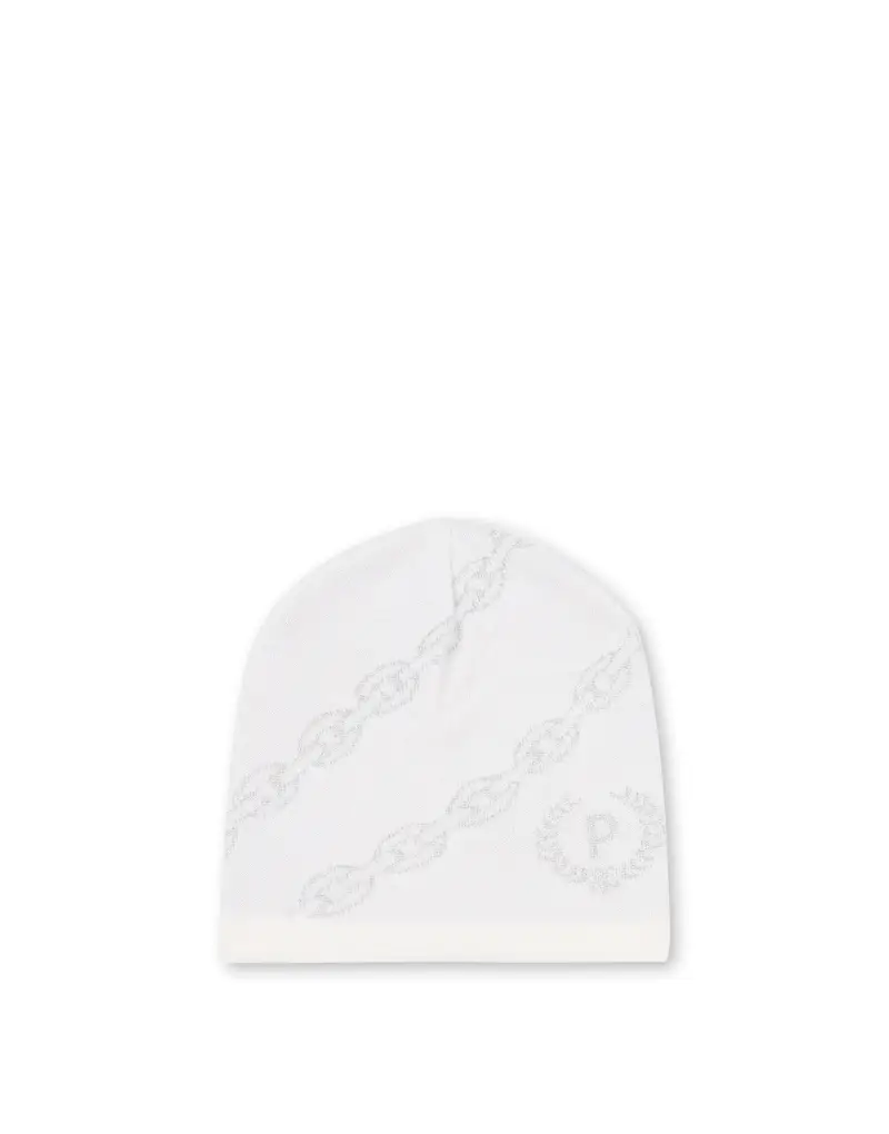 Morbido cappello in maglia rasata misto lana BIANCO, Pollini