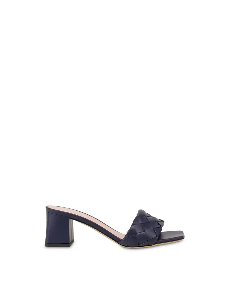 Mule Dama In Nappa BLUE, Pollini Blu