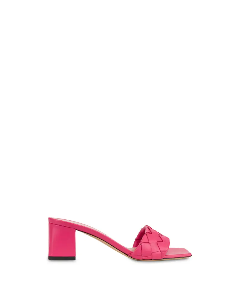 Mule Dama In Nappa LOTO, Pollini Rosa