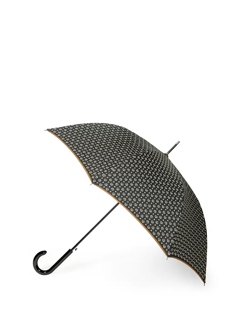 Ombrello Heritage Logo Classic NERO/MARRONE, Pollini miniatura 2