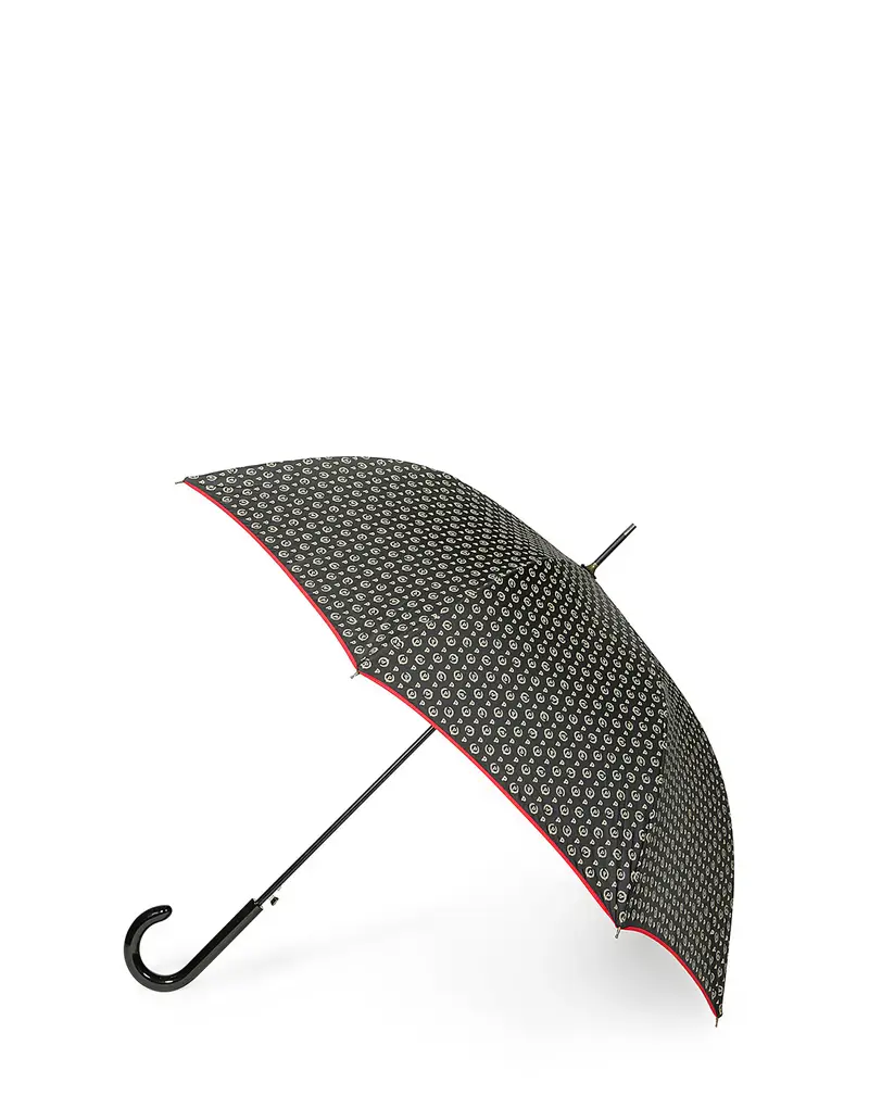 Ombrello Heritage Logo Classic NERO/ROSSO, Pollini miniatura 2