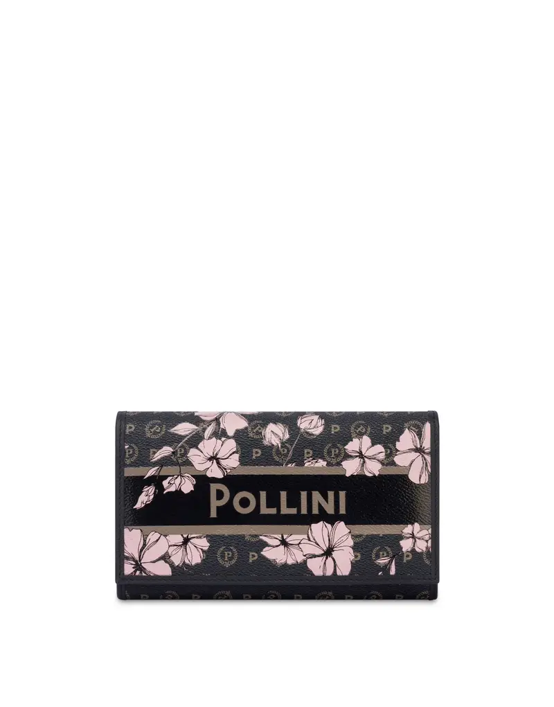 Portafoglio in Heritage Marina Flower , Pollini Nero