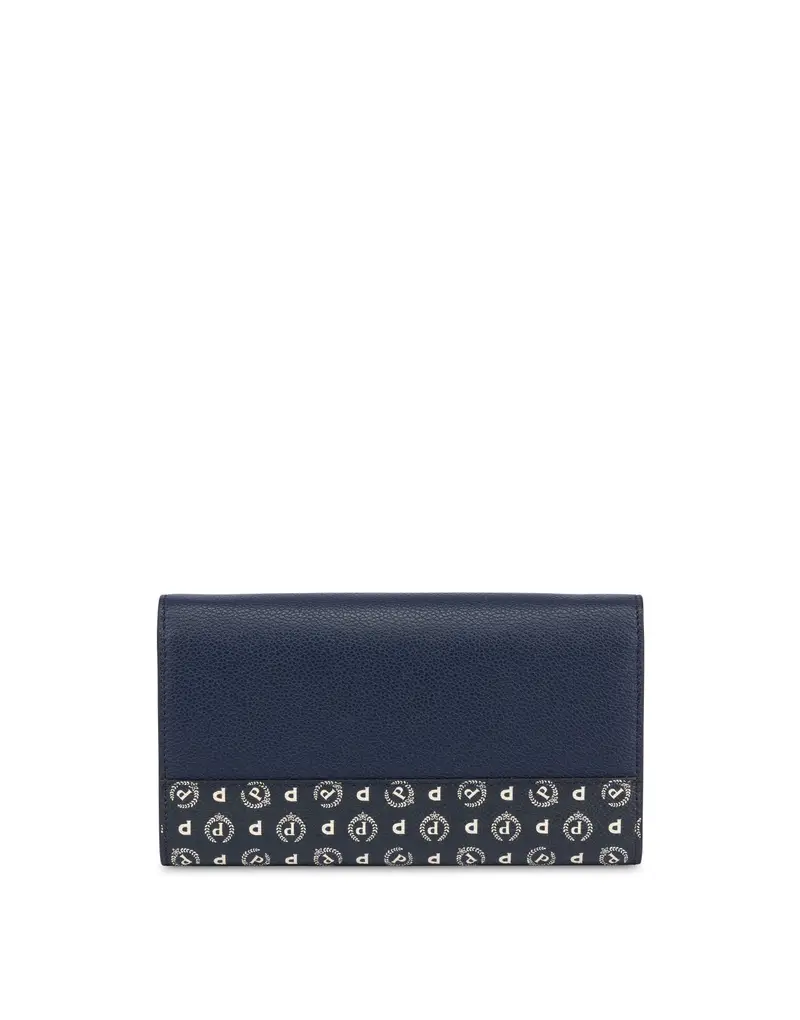 Portafoglio Wallet On Chain mix Heritage NAVY/BLU/AVORIO, Pollini miniatura 2