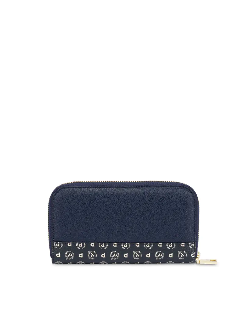 Portafoglio Zip Around NAVY/BLU/AVORIO, Pollini miniatura 2