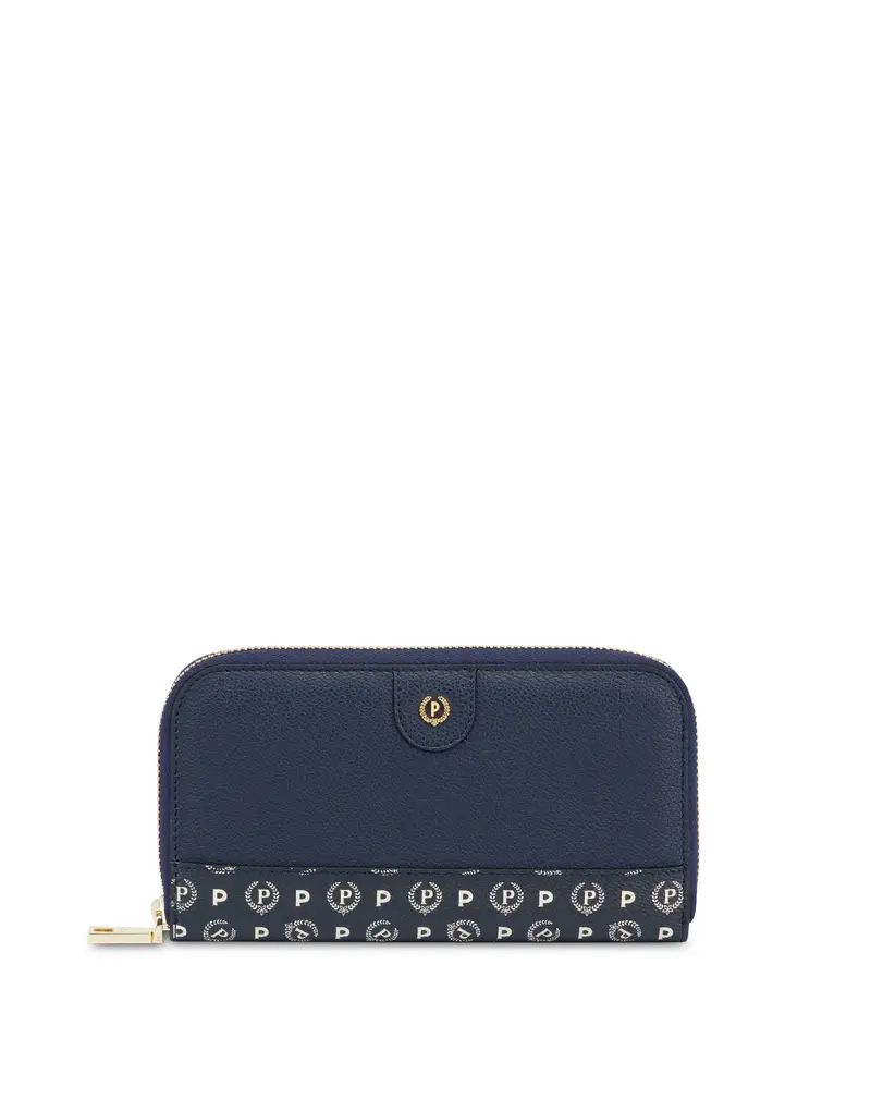 Portafoglio Zip Around NAVY/BLU/AVORIO, Pollini