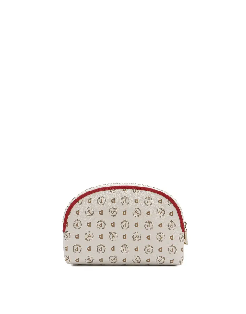Pouch Heritage Logo Classic AVORIO/LACCA, Pollini Bianco miniatura 2