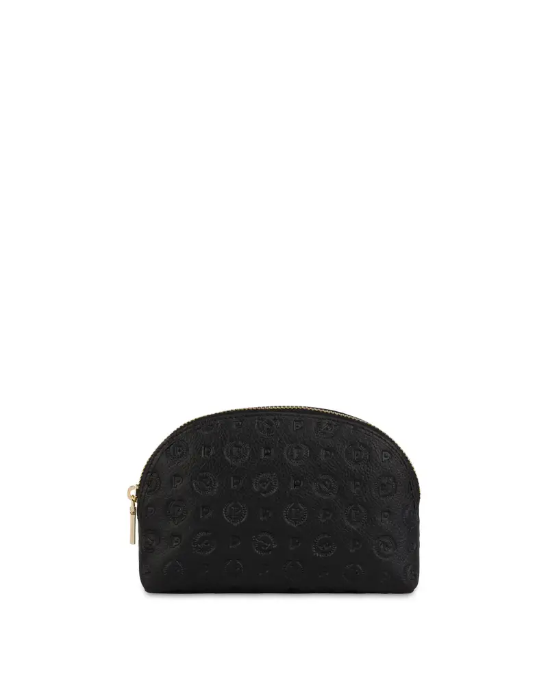 Pouch Heritage Logo Embossed NERO, Pollini