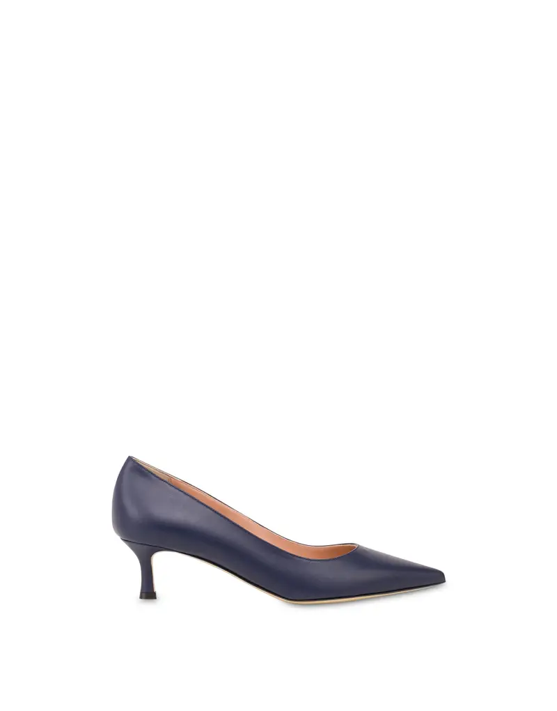 Pump Aria in Nappa BLUE, Pollini Blu