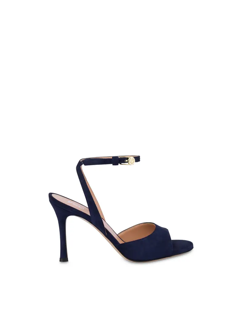 Sandalo Aria in Stampa Leopardo BLUE, Pollini Blu
