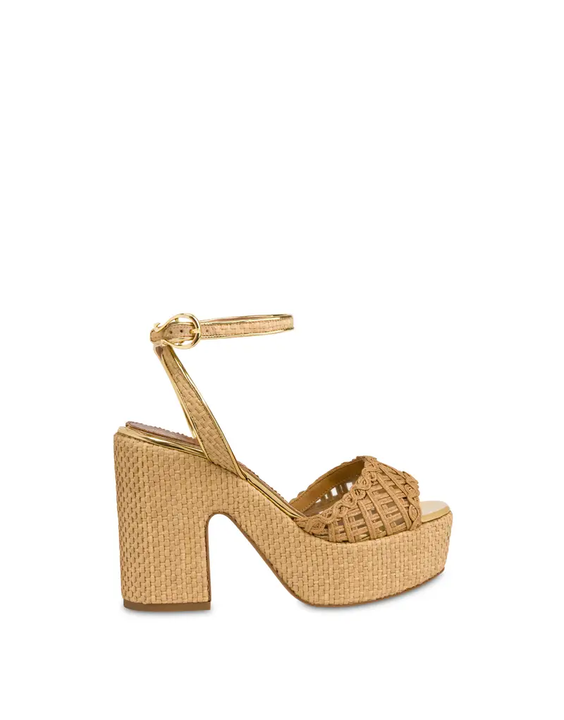 Sandalo Muse in Rafia BEIGE, Pollini