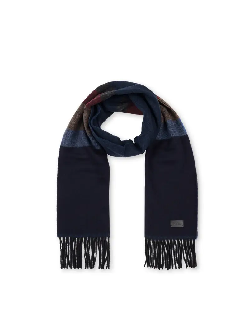 Sciarpa in lana a righe BLU, Pollini miniatura 2