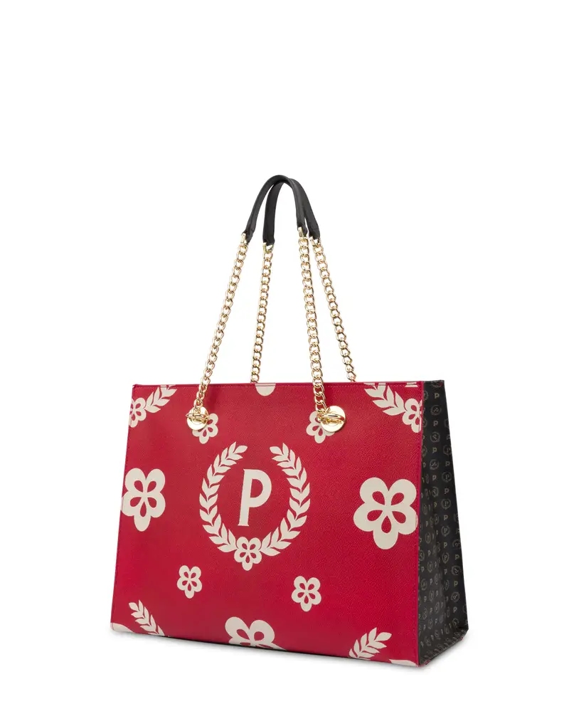 Shopping bag Day-si! Heritage NERO/ROSSO/NERO, Pollini miniatura 2