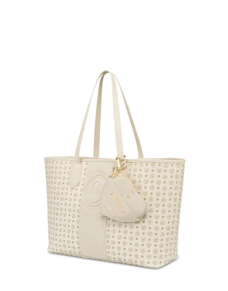 Shopping bag Heritage 70 AVORIO/AVORIO., Pollini Bianco miniatura 2