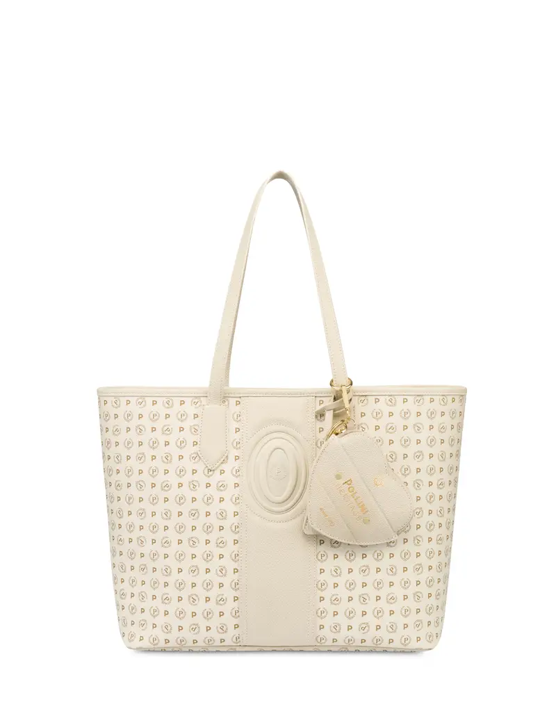 Shopping bag Heritage 70 AVORIO/AVORIO., Pollini Bianco