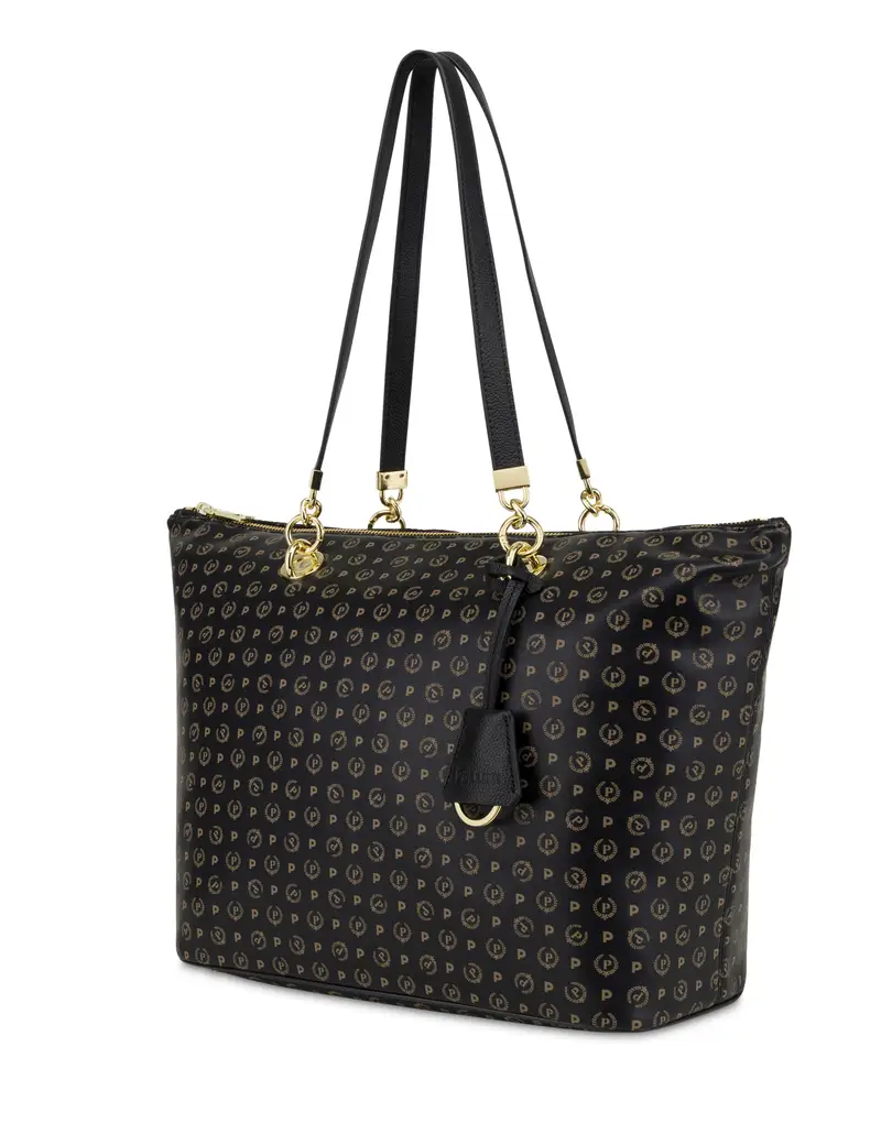 Shopping bag Heritage Soft Touch NERO/NERO, Pollini miniatura 2