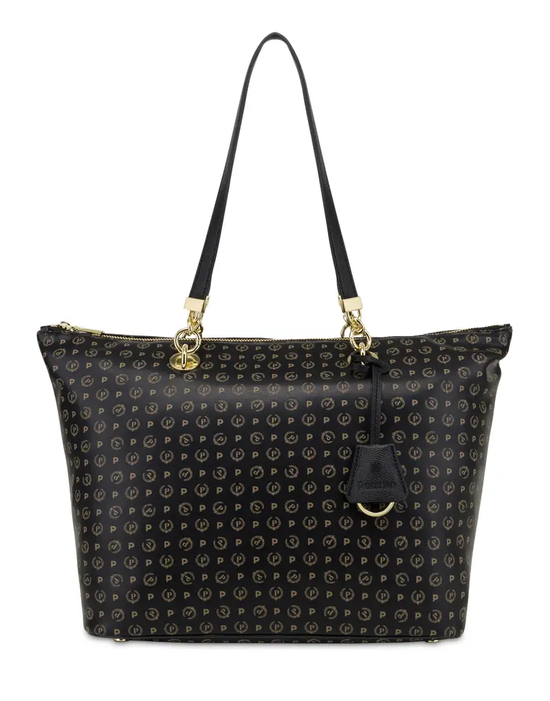 Shopping bag Heritage Soft Touch NERO/NERO, Pollini