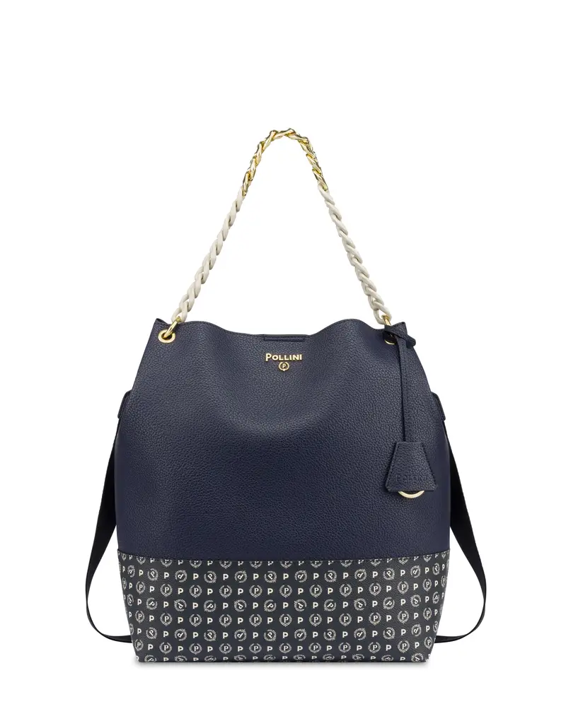 Shoulder Bag Darlene NAVY/BLU/AVORIO, Pollini