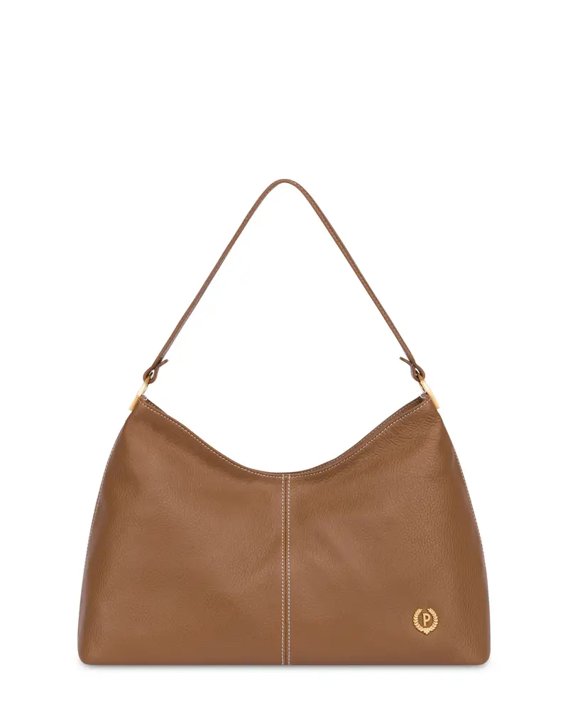 Shoulder Bag Echos Real Leather CUOIO, Pollini