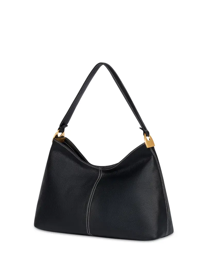 Shoulder Bag Echos Real Leather NERO, Pollini miniatura 2