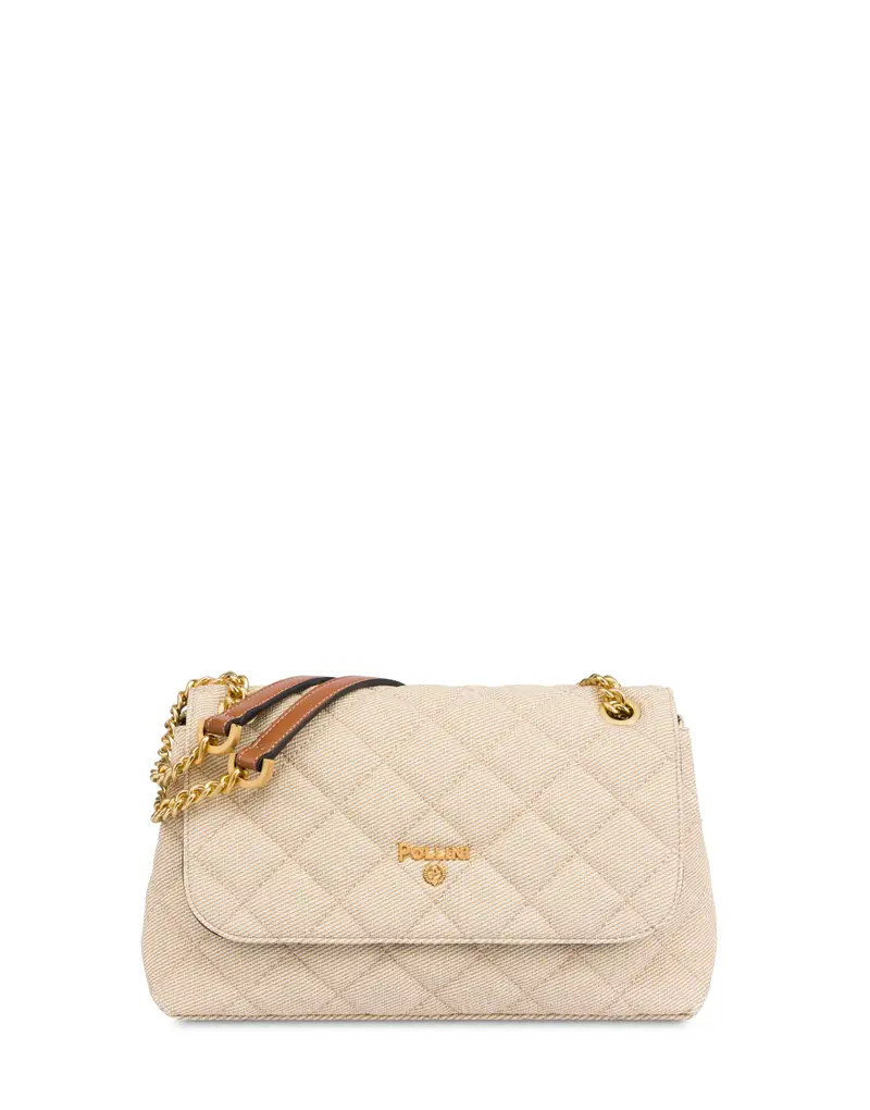 Shoulder Bag Waltzer Night BEIGE/AVORIO/CUOIO, Pollini Bianco