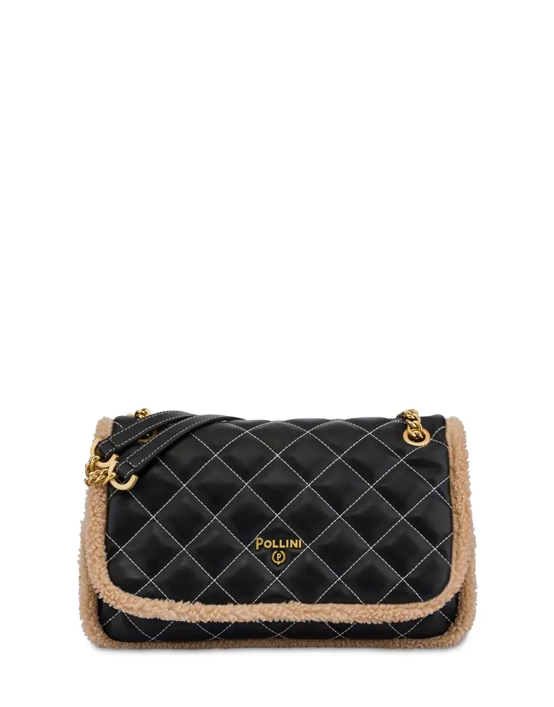 Shoulder bag Waltzer Night NERO/NATURALE, Pollini