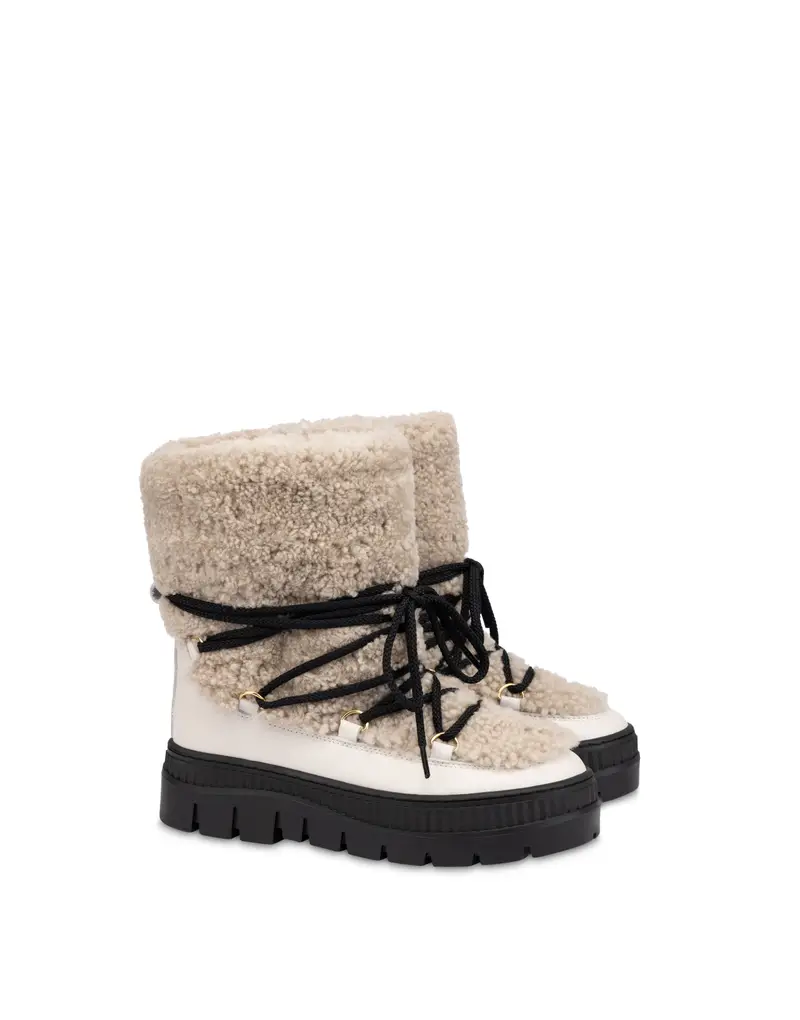 Ski Stivale Ice Cracker in Montone GHIACCIO/GHIACCIO, Pollini Bianco miniatura 2