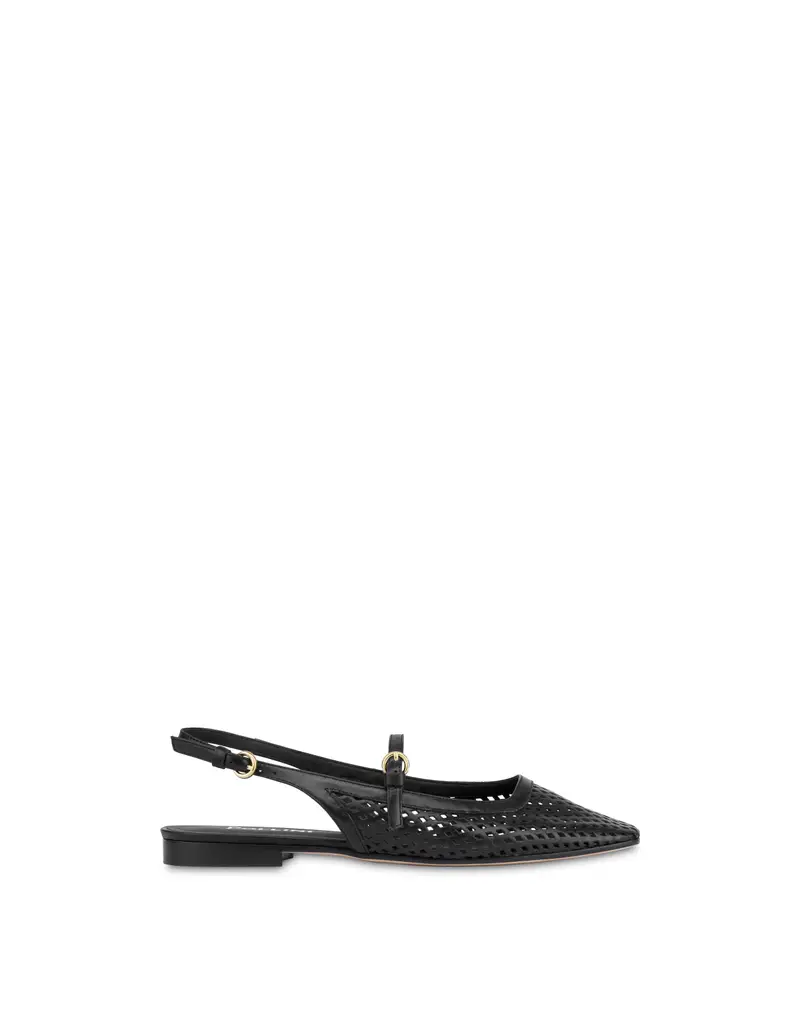 Sling Back Nina In Vitello NERO, Pollini