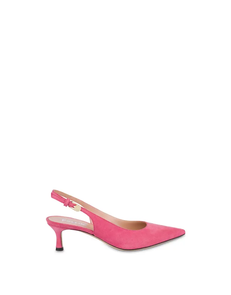 Slingback Aria in Camoscio LOTO, Pollini Rosa