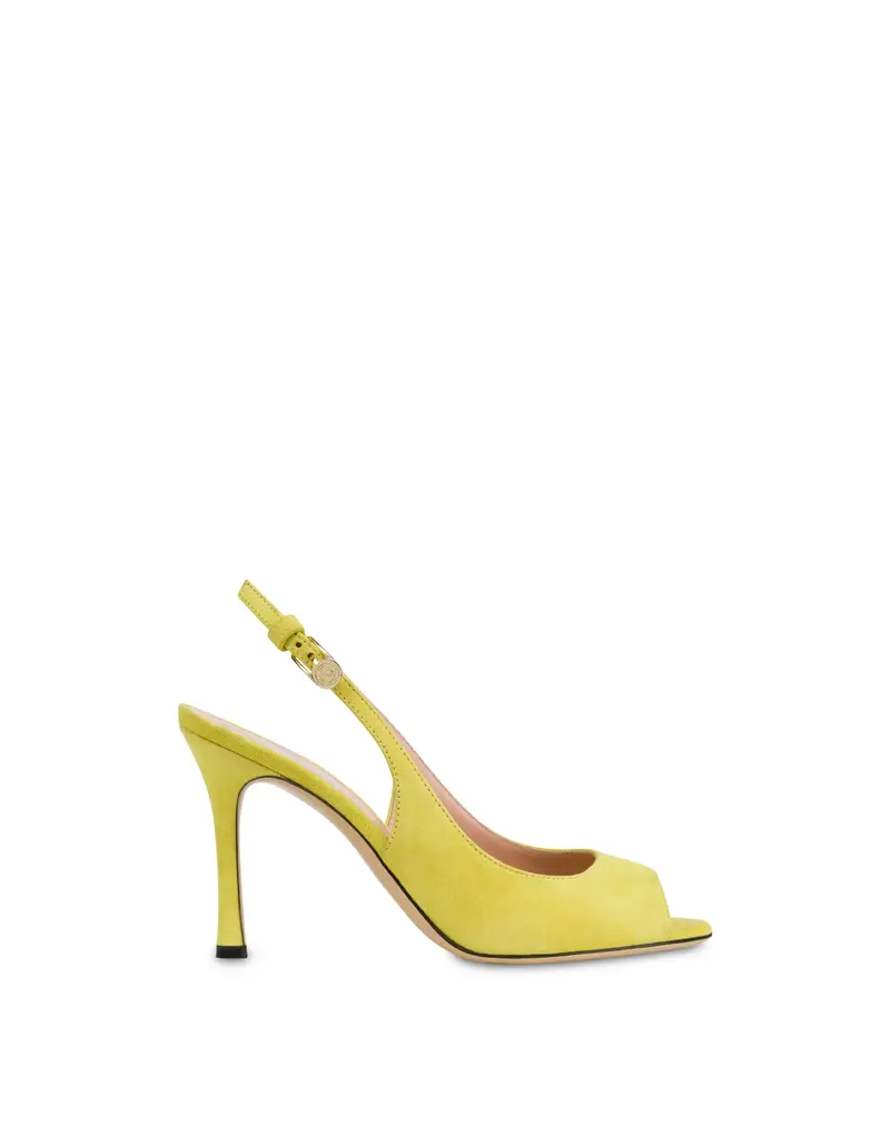 Slingback Aria in pelle CEDRO, Pollini Giallo