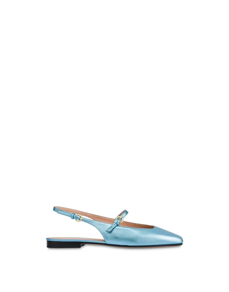 Slingback Ballet in Nappa ACQUA, Pollini Azzurro