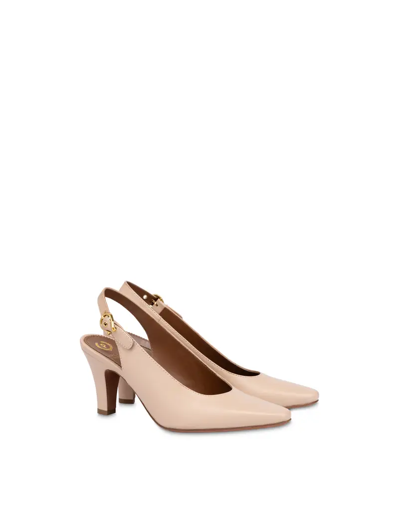 Slingback Muse in Nappa LATTE, Pollini Beige miniatura 2